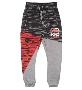 ECKO UNLTD FLEECE JOGGER PANTS GREY MARLED - EO31G687