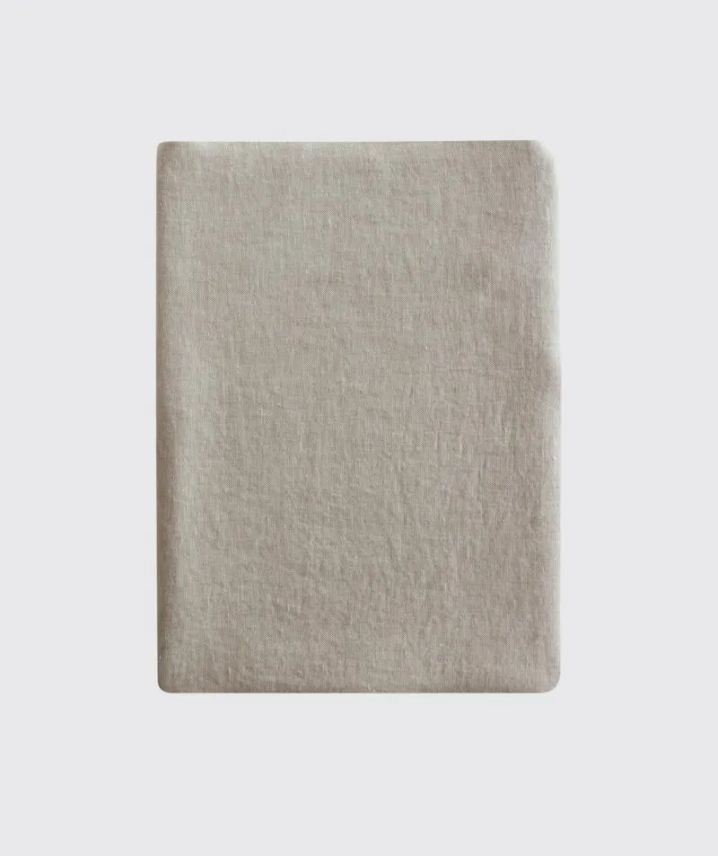 Ecru Linen Tablecloth