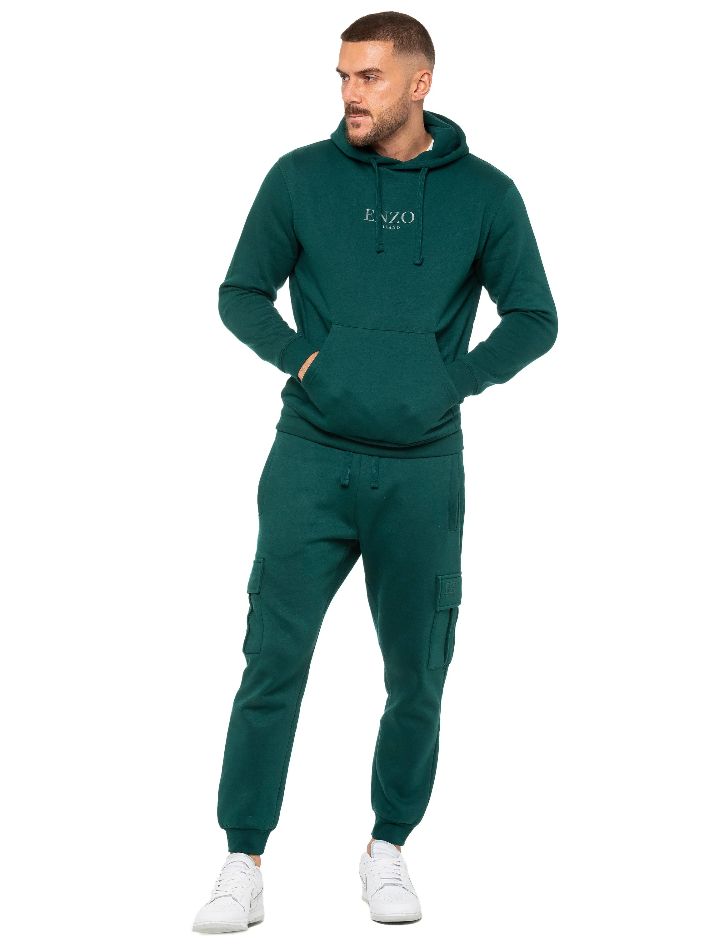 Enzo | Mens Pullover Hoodie Tracksuit Set