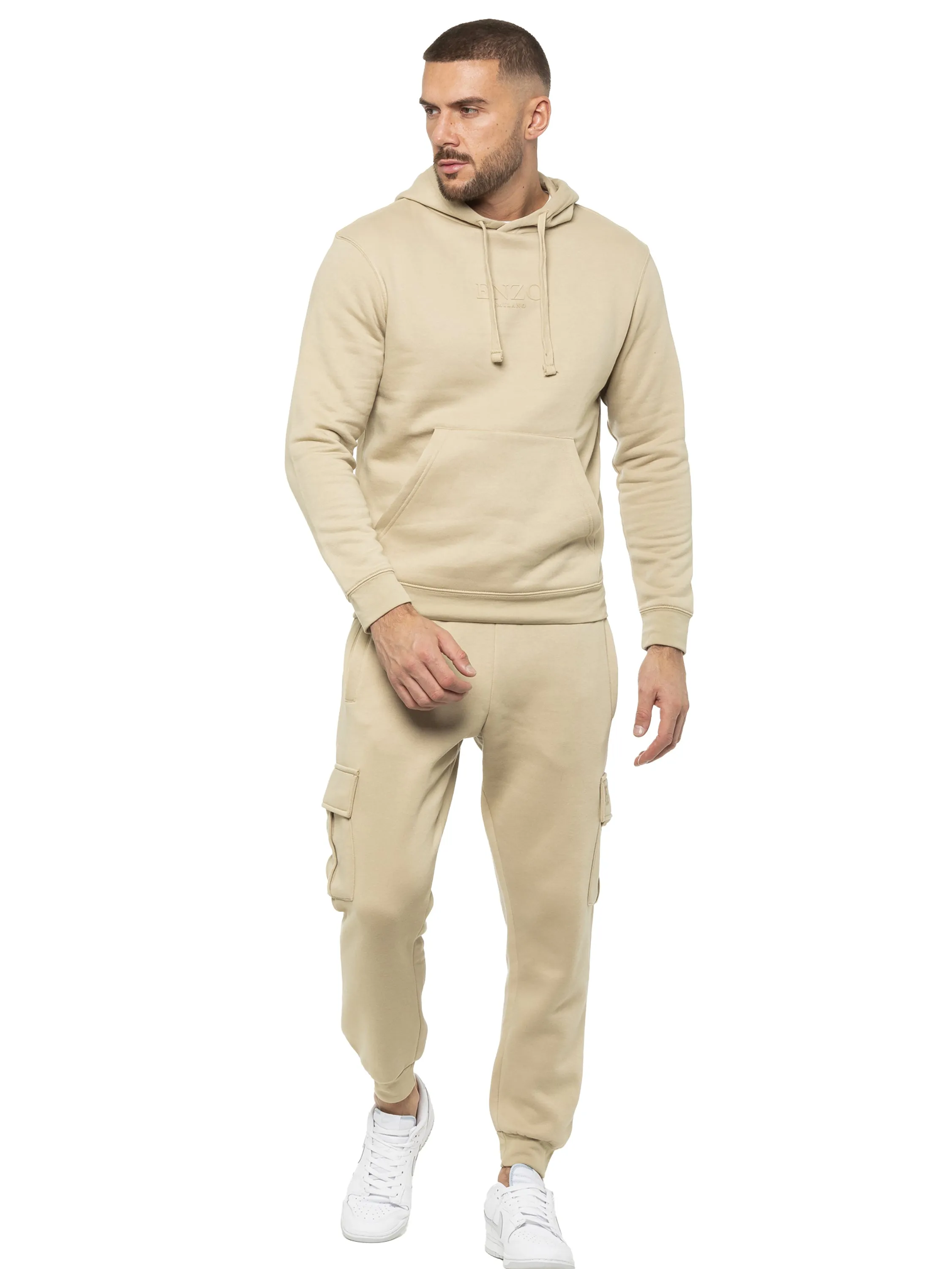 Enzo | Mens Pullover Hoodie Tracksuit Set