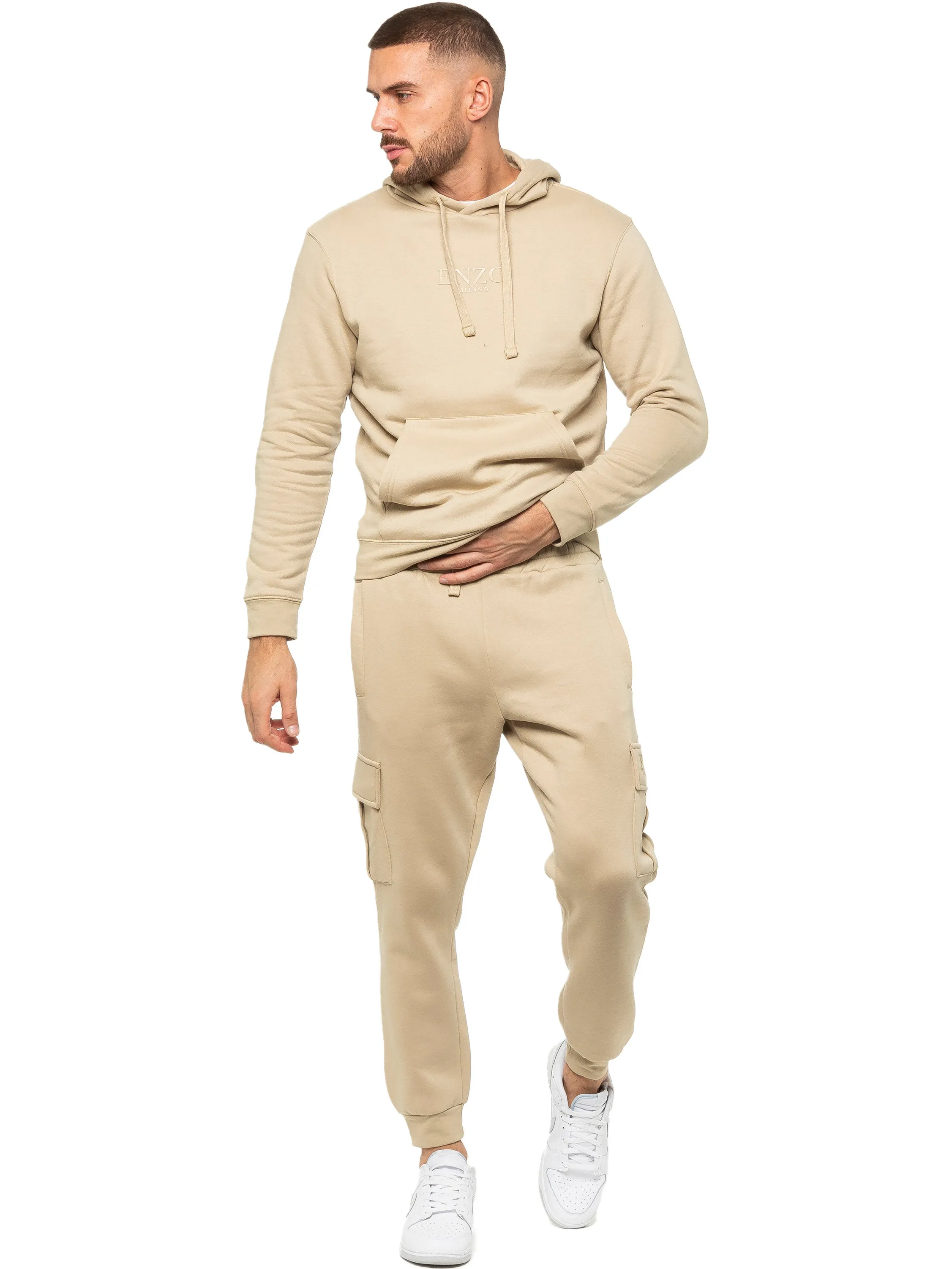 Enzo | Mens Pullover Hoodie Tracksuit Set