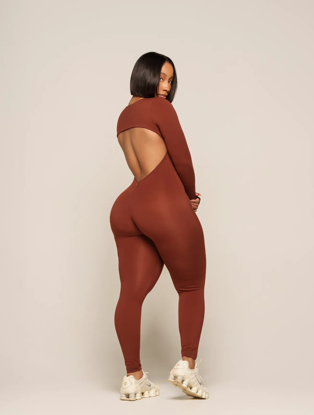 EVERYDAY PLAYSUIT BACKLESS LONG SLEEVE BODYSUIT