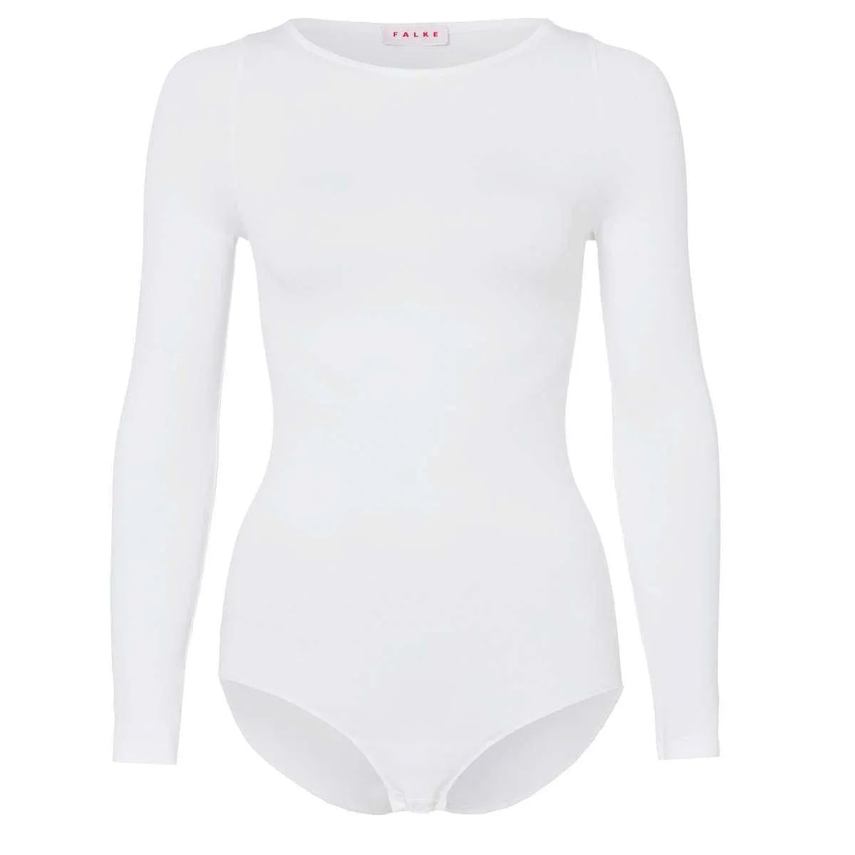 Falke Fine Cotton Long Sleeved Bodysuit - White