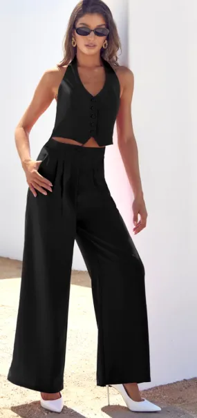 FARRAH HALTER JUMPSUIT