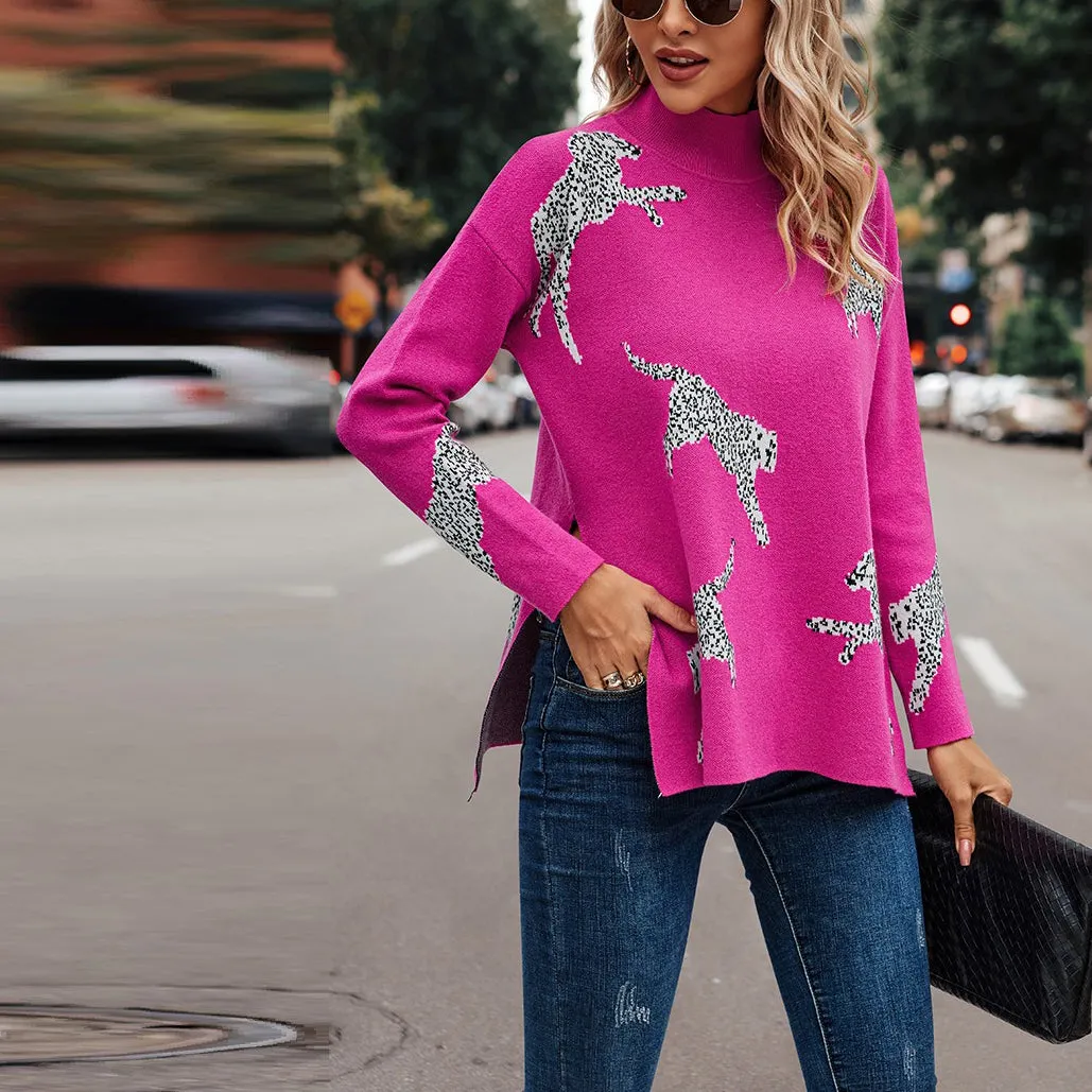 Feline Flair Light Knitted Sweater