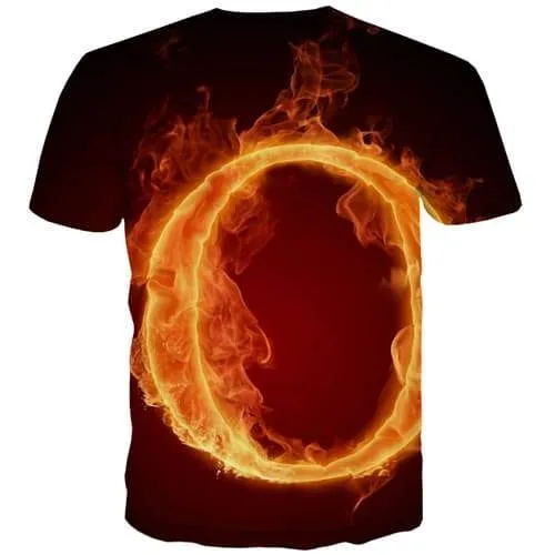 Flame T shirts Men Character T-shirts Graphic Space Tshirt Anime Harajuku T shirts Funny Gothic Tshirts Cool Short Sleeve