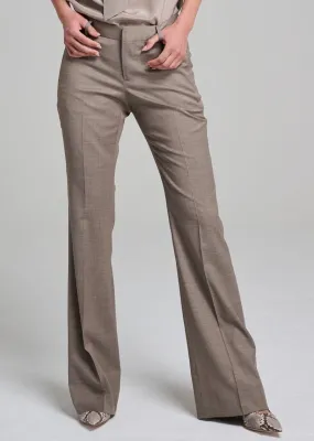 Flare Trouser - Milano Taupe