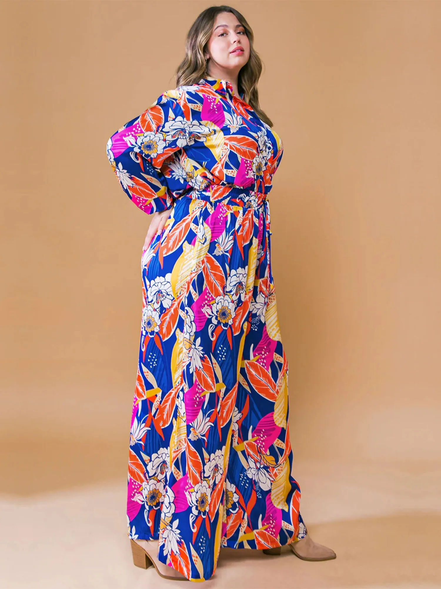 Flying Tomato Plus Floral Print Jumpsuit - Brands We Love