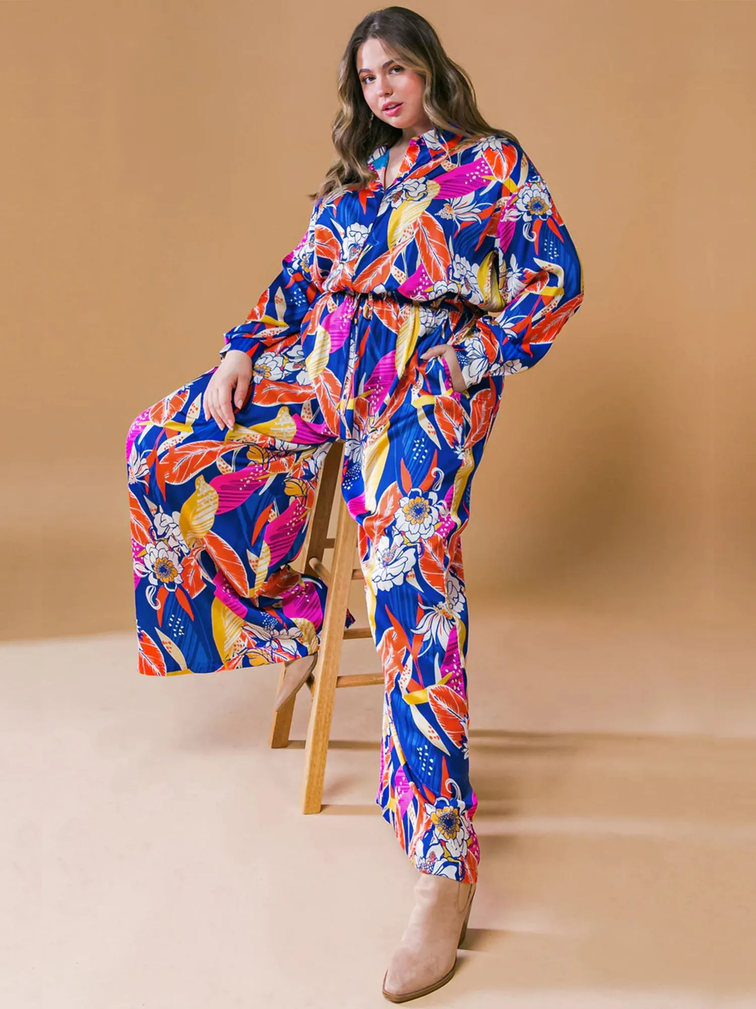 Flying Tomato Plus Floral Print Jumpsuit - Brands We Love