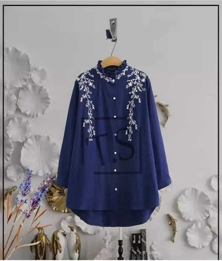 Frill Embroidered Top for women.