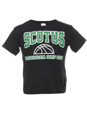 Gildan Scotus Basketball Printed T-shirt - M