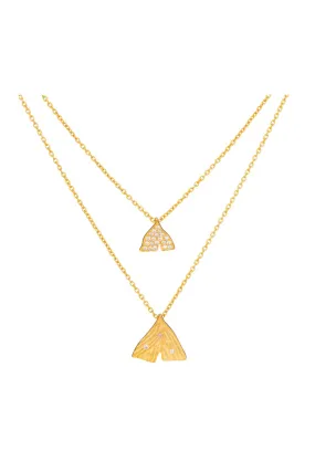 Gingko Double Layer Necklace