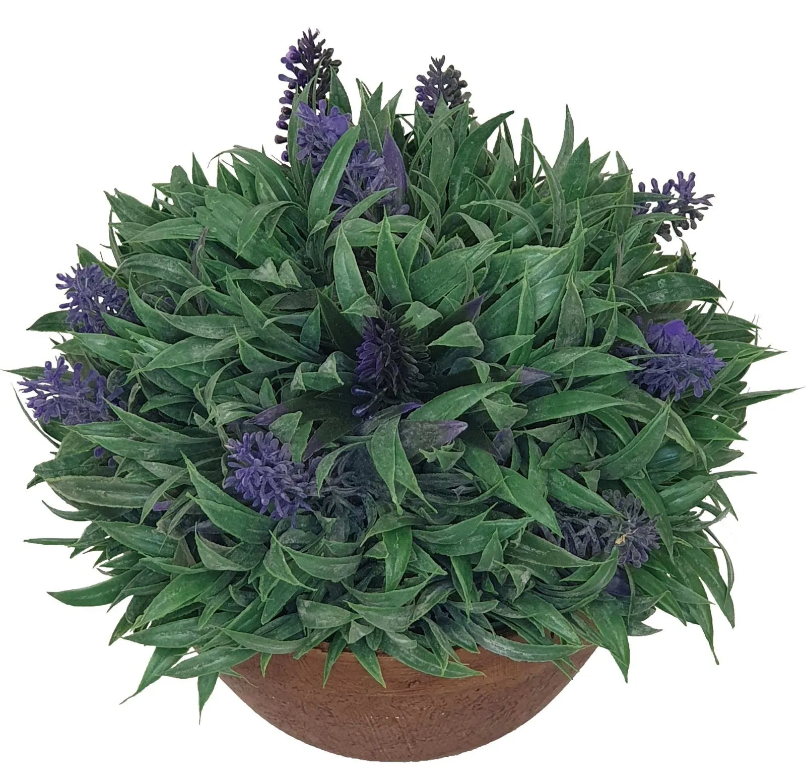 Green With Purple Flowers 20cm Artificial Plant by Criterion