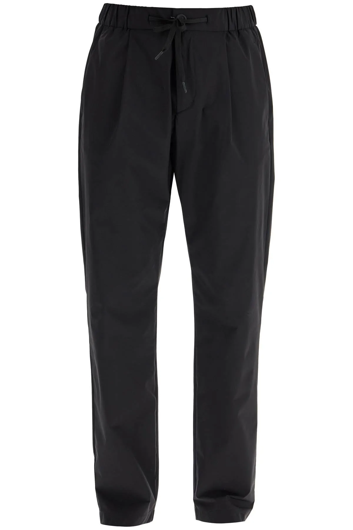 High-Waisted Nylon Trousers