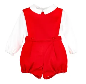 Holiday OG Overall Set in Red