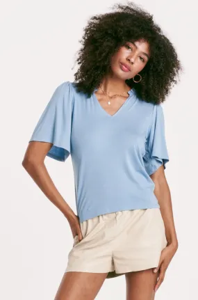 Jax Shirred Sleeve Top