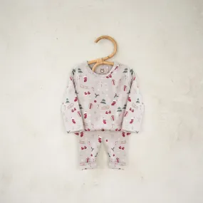 JBØRN Organic Cotton Baby Christmas Pyjama | 0-3 Months