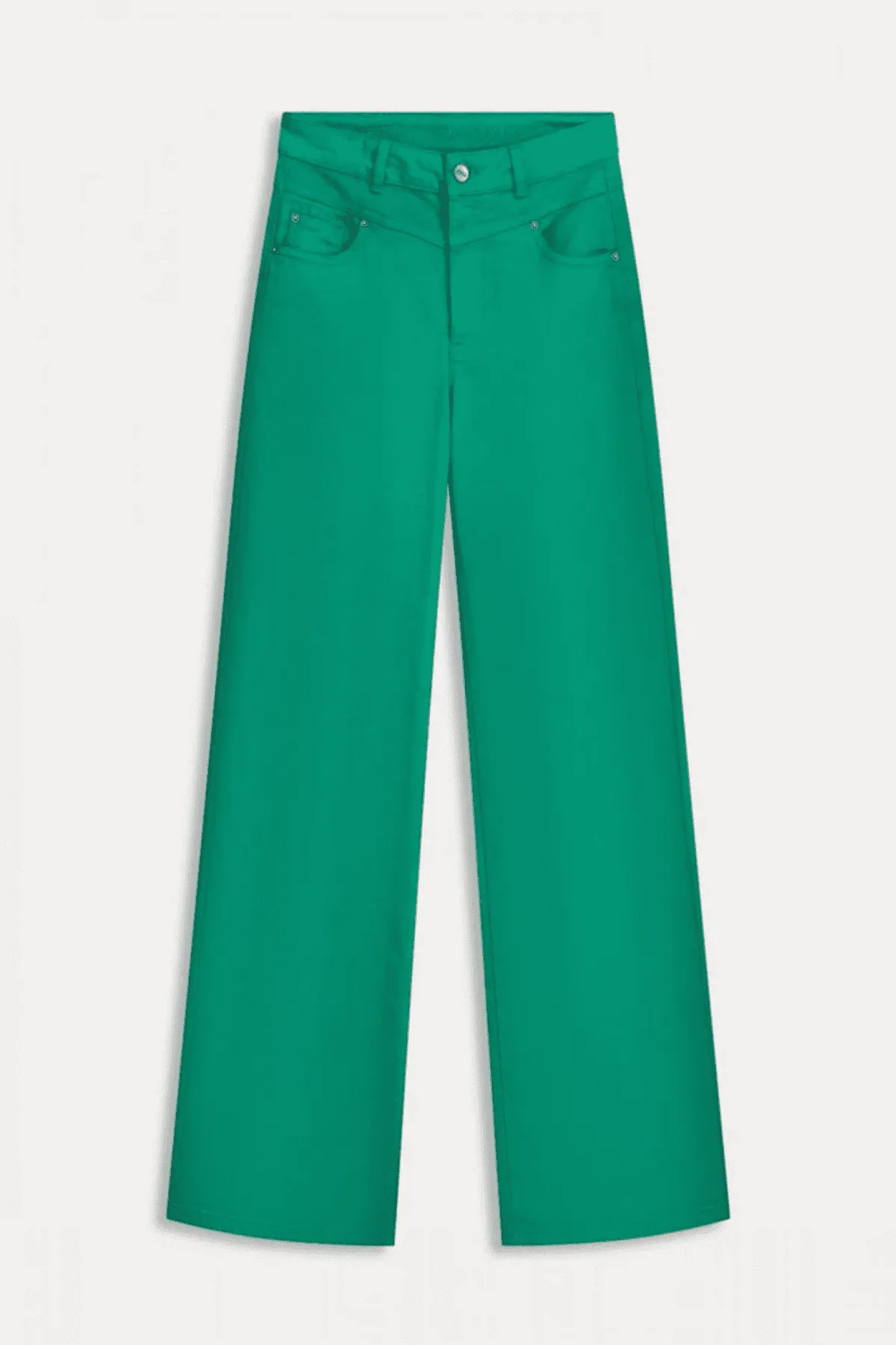 JEANS WIDE LEG JADE GREEN