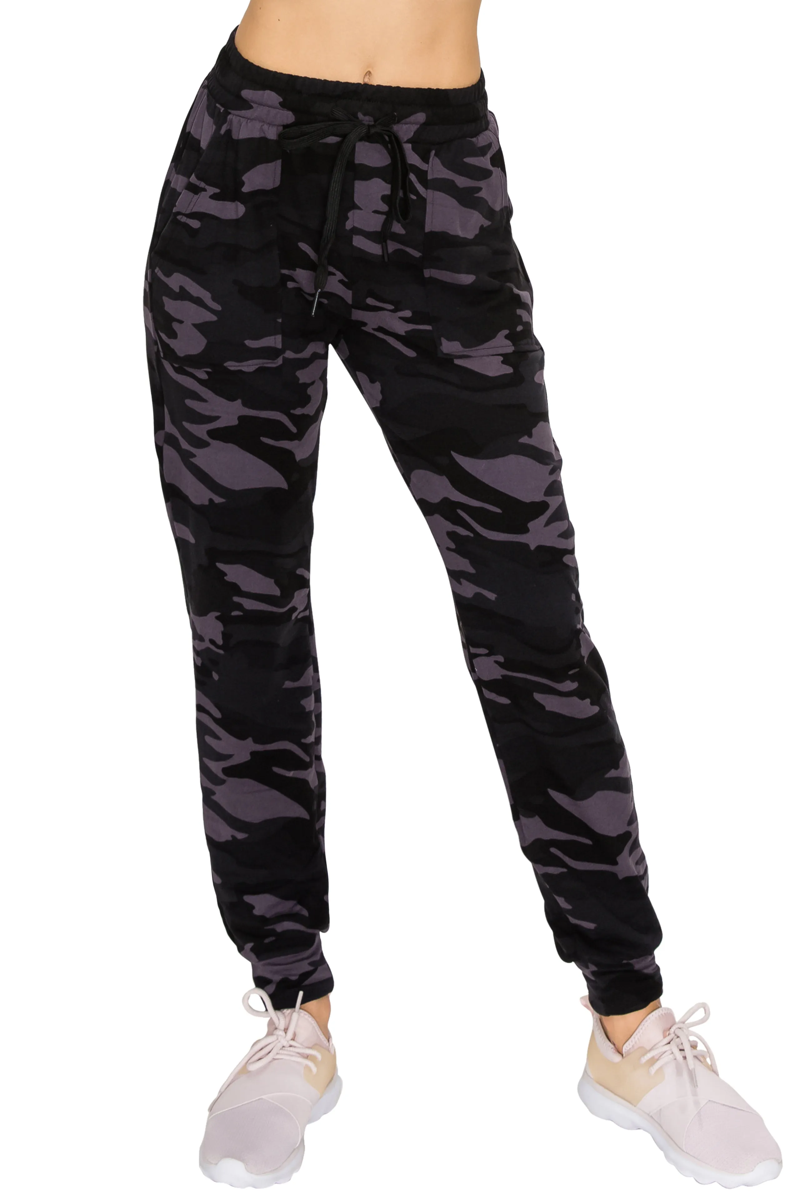 Jogger Sweatpants - Fleece Lined w/ Pockets - Print Designs