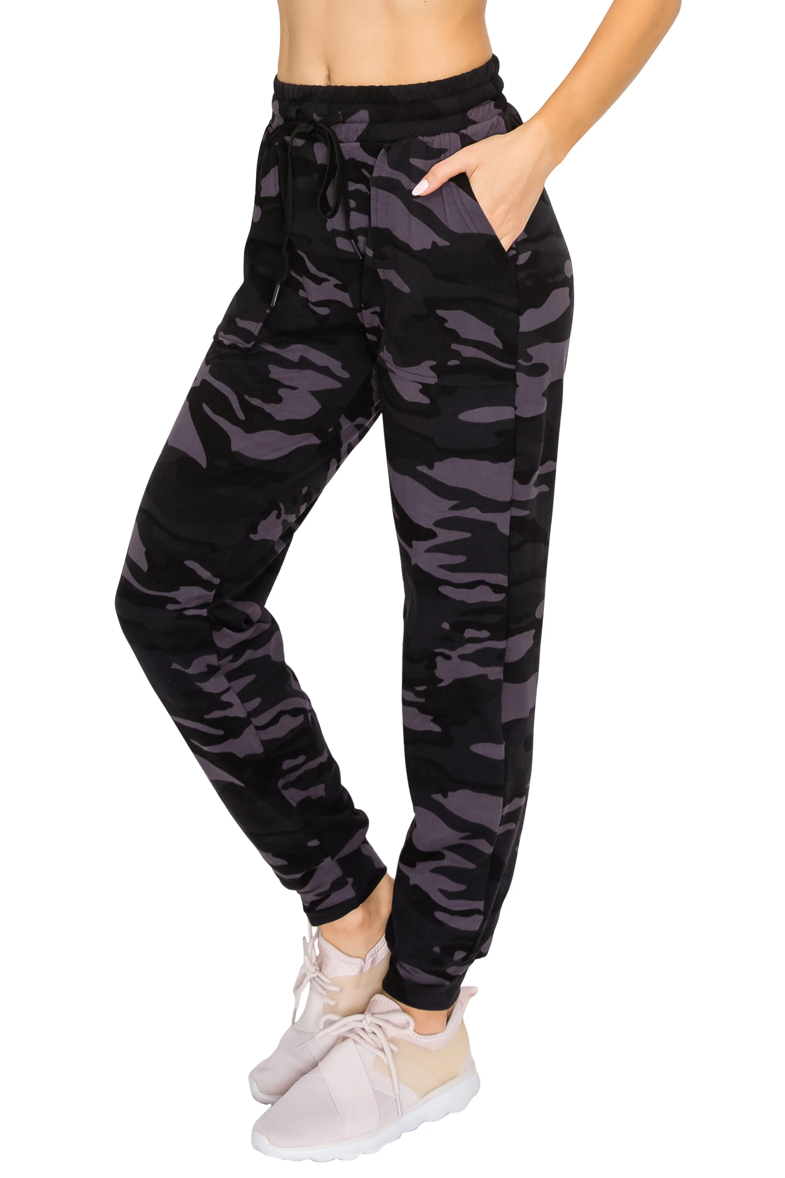 Jogger Sweatpants - Fleece Lined w/ Pockets - Print Designs