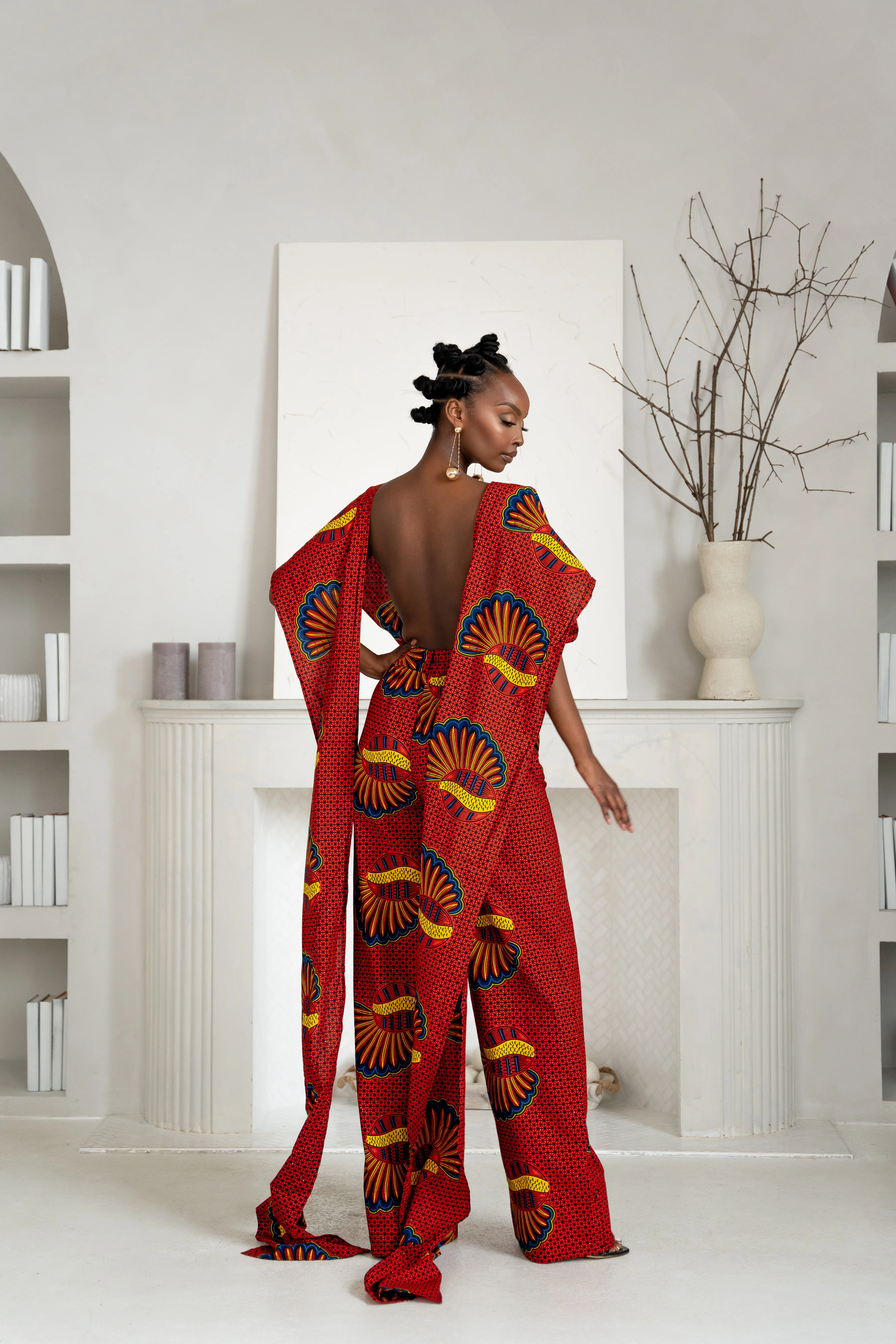 JUMOKE African print infinity jumpsuit (3 LENGTH)