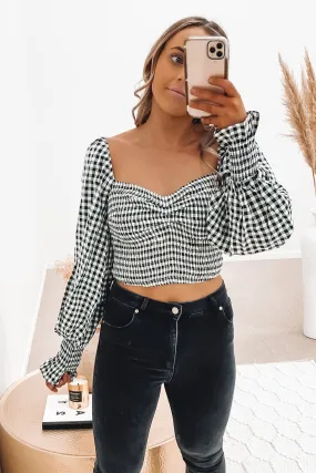 Karlee Long Sleeve Crop Black