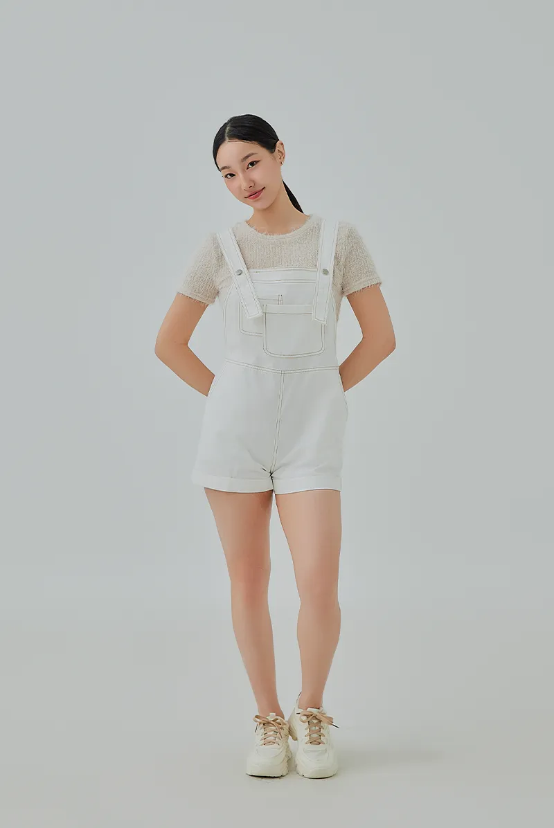 Kori Front Pockets Overall Romper