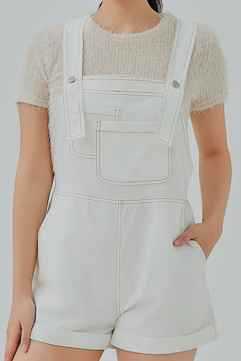 Kori Front Pockets Overall Romper