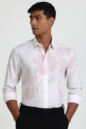 Light Pink Flower Print Shirt