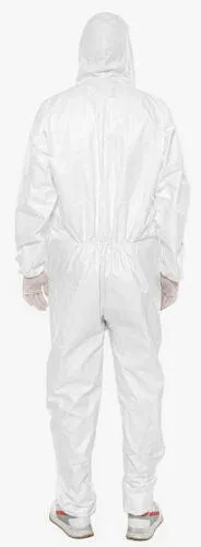 Medical Overall Gown Safety Disposable Coveralls White Protective Suit Premium