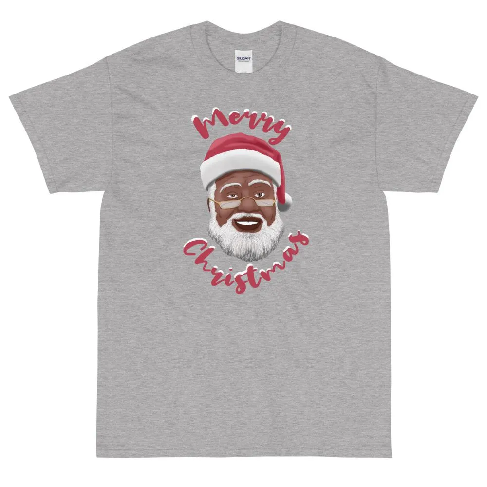 Merry Christmas (Black Santa Claus) Short Sleeve T-Shirt