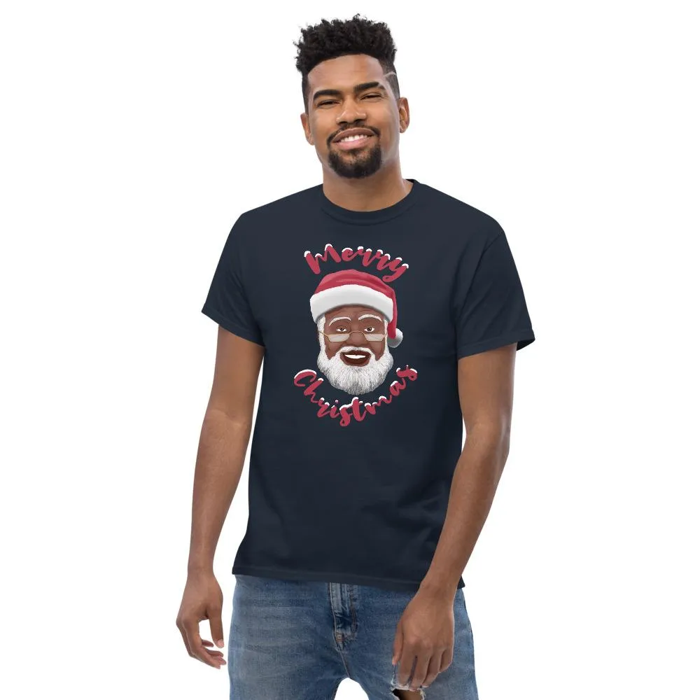 Merry Christmas (Black Santa Claus) Short Sleeve T-Shirt