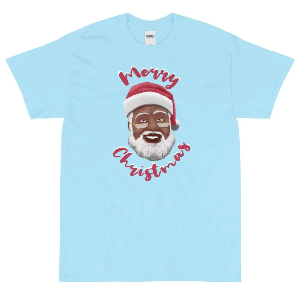 Merry Christmas (Black Santa Claus) Short Sleeve T-Shirt