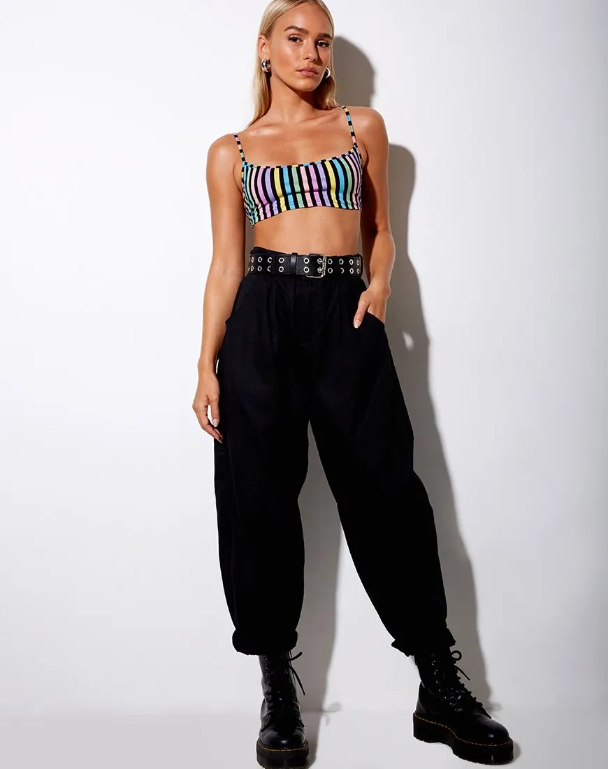 Micro Crop Top in New Stripe