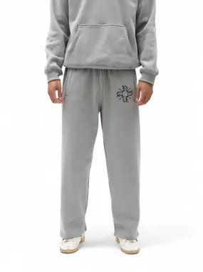 Monogram Essential Straight Leg Sweats Grey