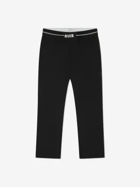 MSGM Girls Punto Milano Logo Trousers