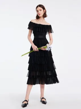 Multi-Layer Pleated Dress