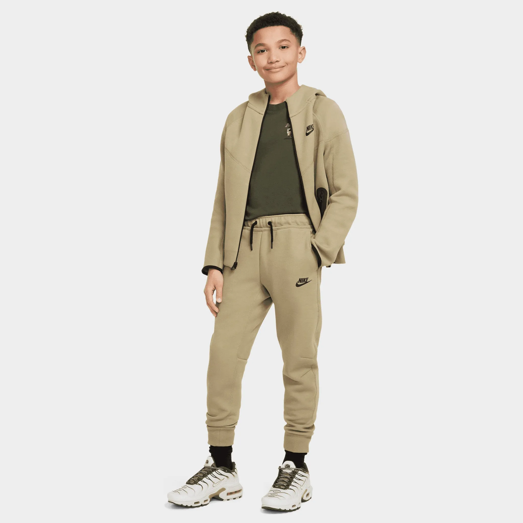 Nike Sportswear Junior Boys' Tech Fleece Joggers Neutral Olive / Black