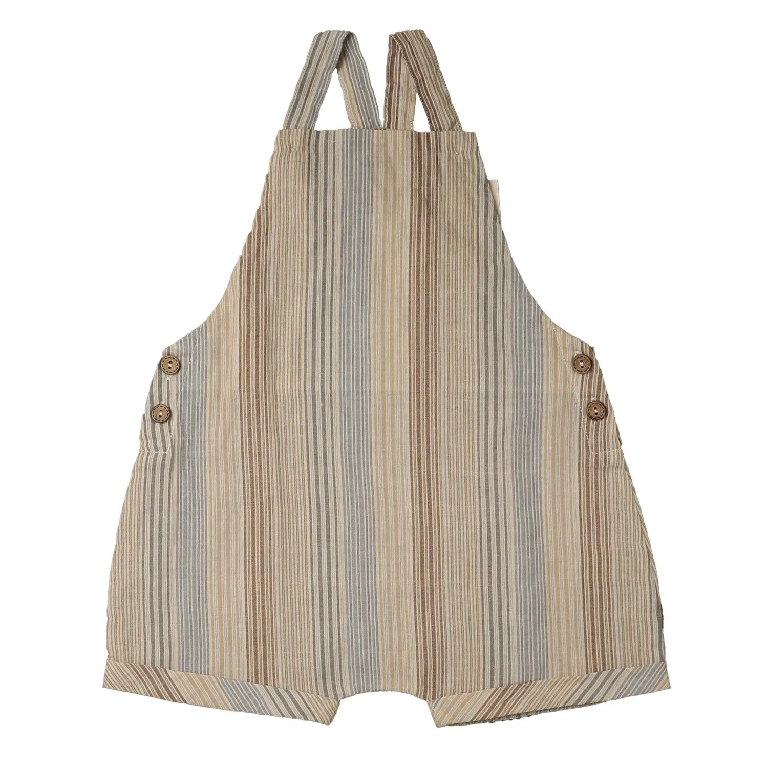 NOMA POWDER /CINNAMON STRIPED BABY OVERALL