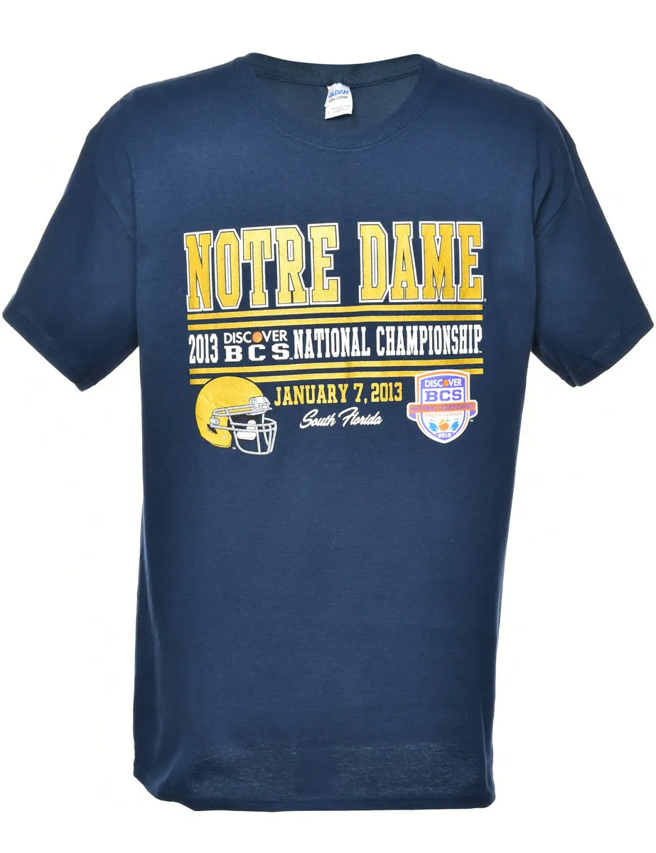 Notre Dame Printed T-shirt - L