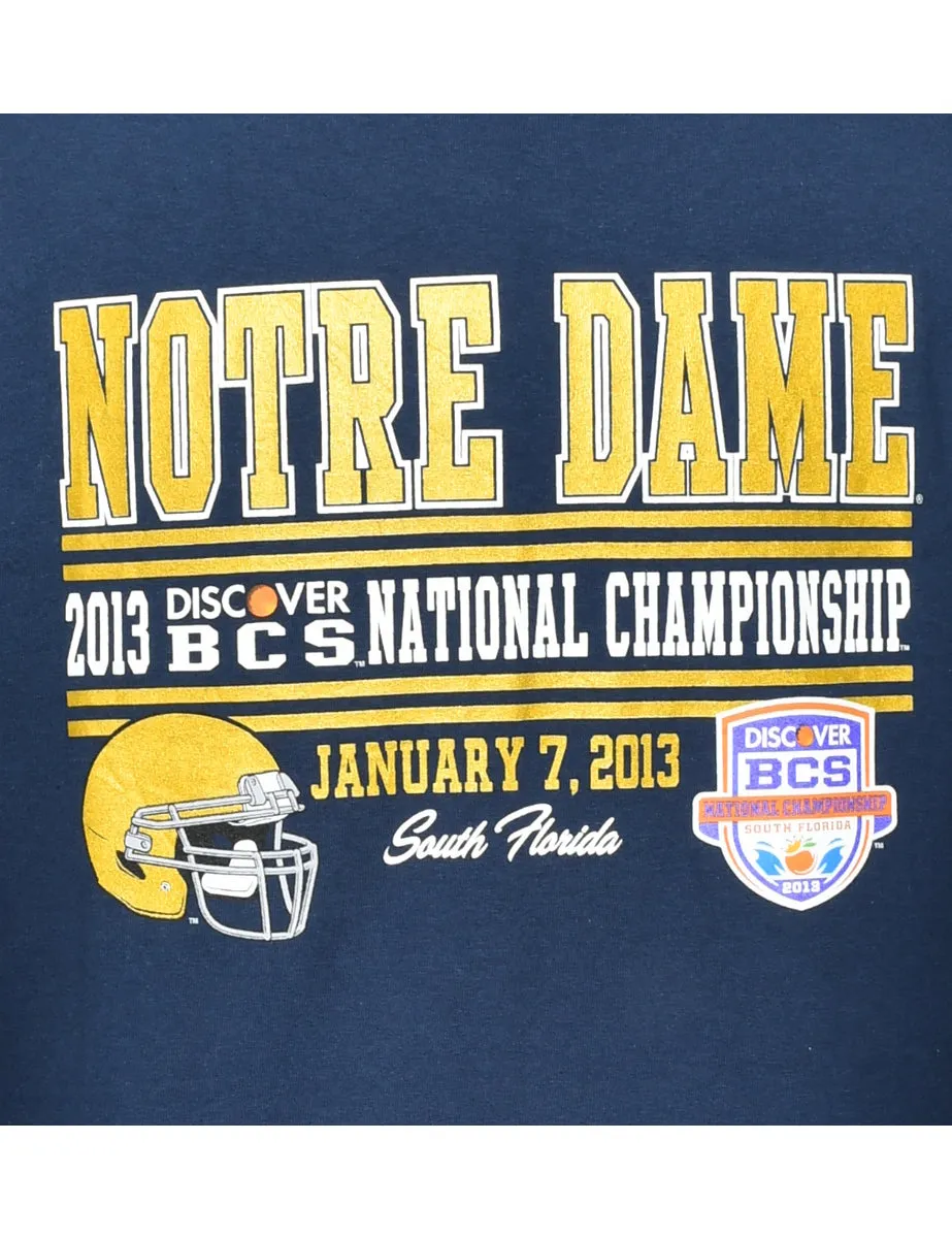 Notre Dame Printed T-shirt - L