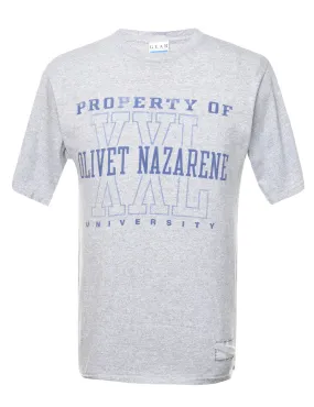 Olivet Nazarene University Printed T-shirt - L