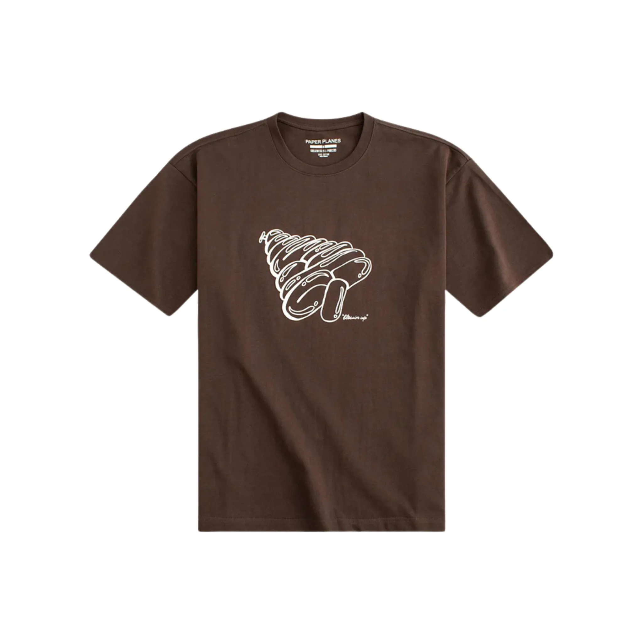 Paper Planes Blowin Up Heavyweight Tee (Brown)