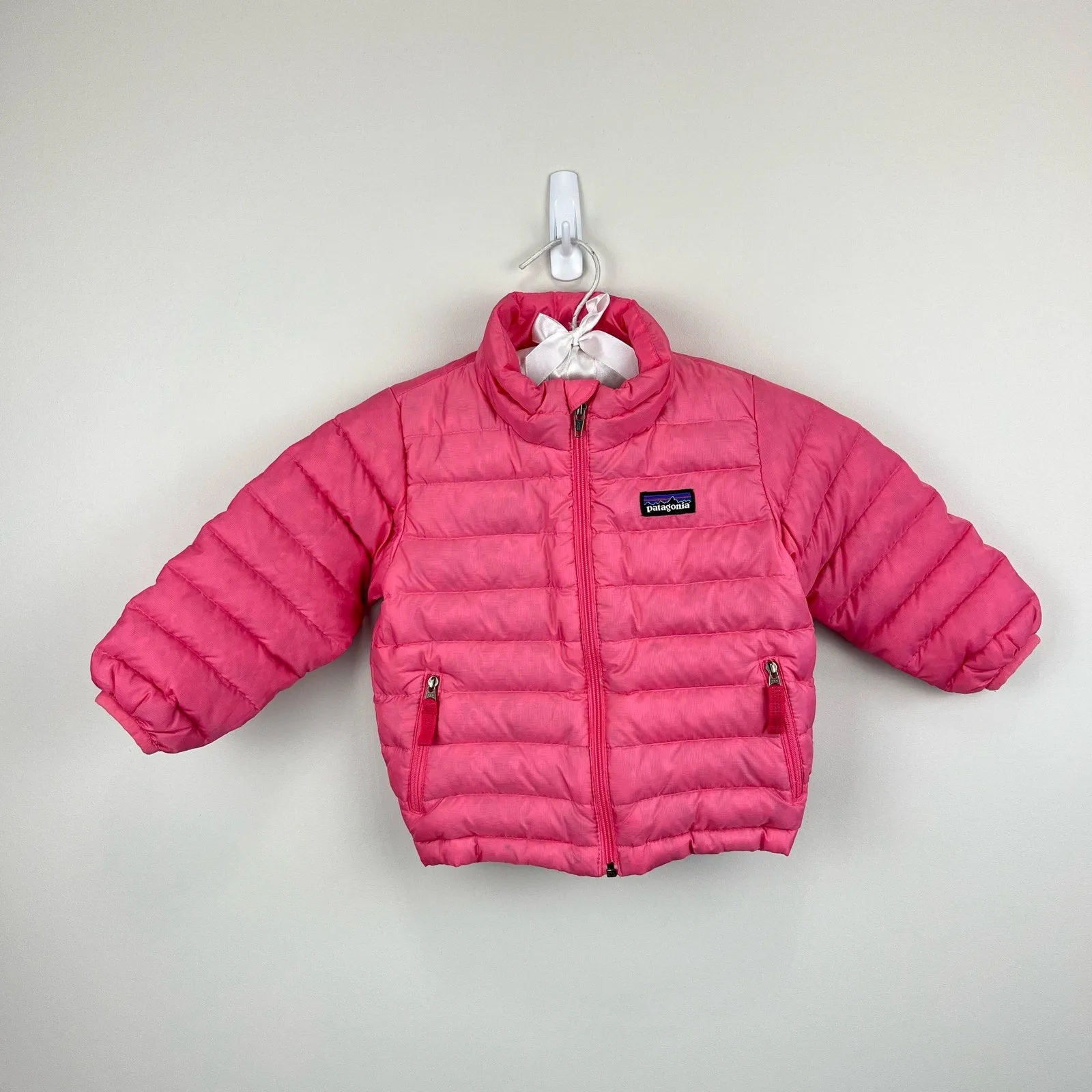 Patagonia Baby Down Sweater Coat Pink 18 Months