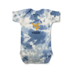 Personalized West Virginia Mountaineers Tie Dye Bodysuit