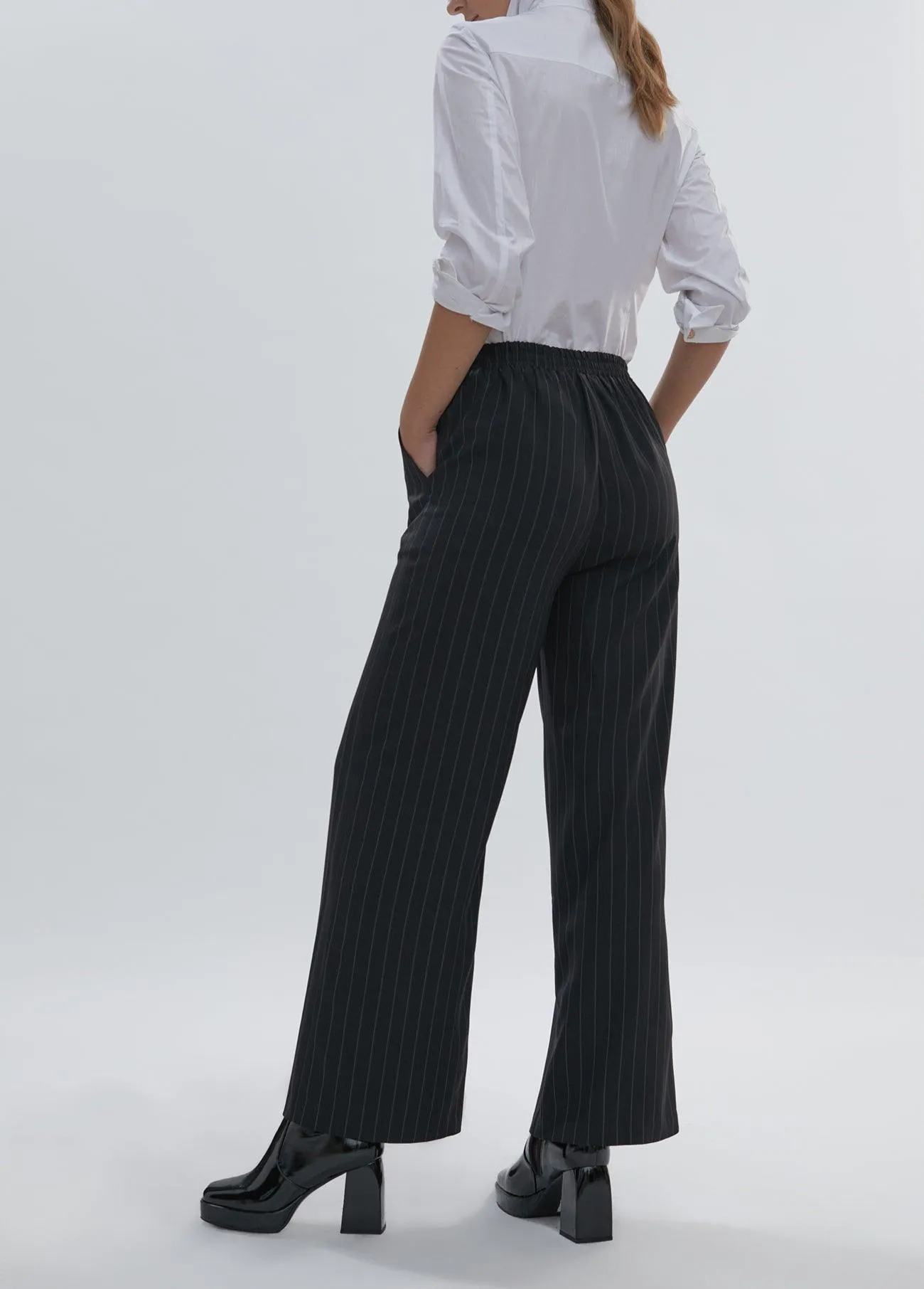 Pinstripe trousers