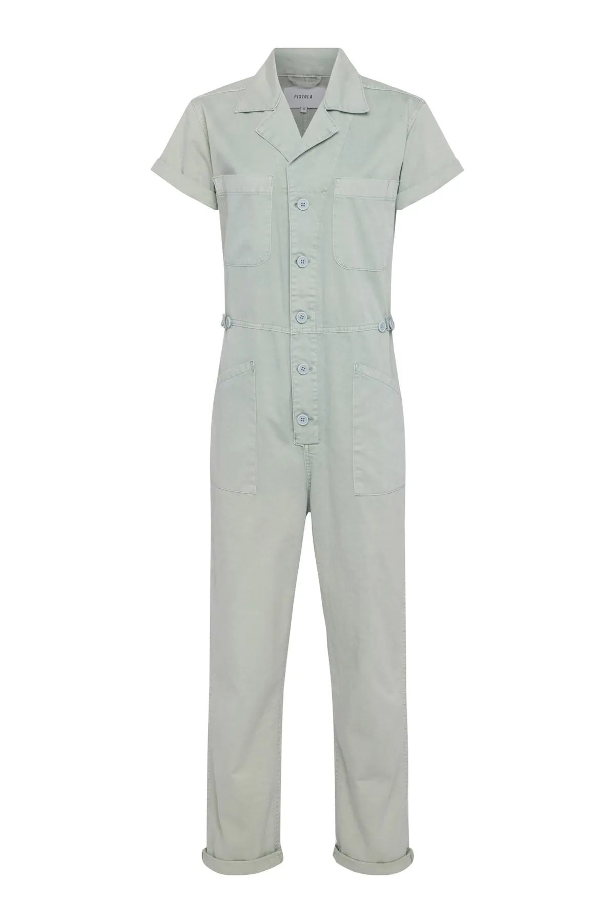 Pistola Grover Short Sleeve Field Worker Jumpsuit - Blue Frost