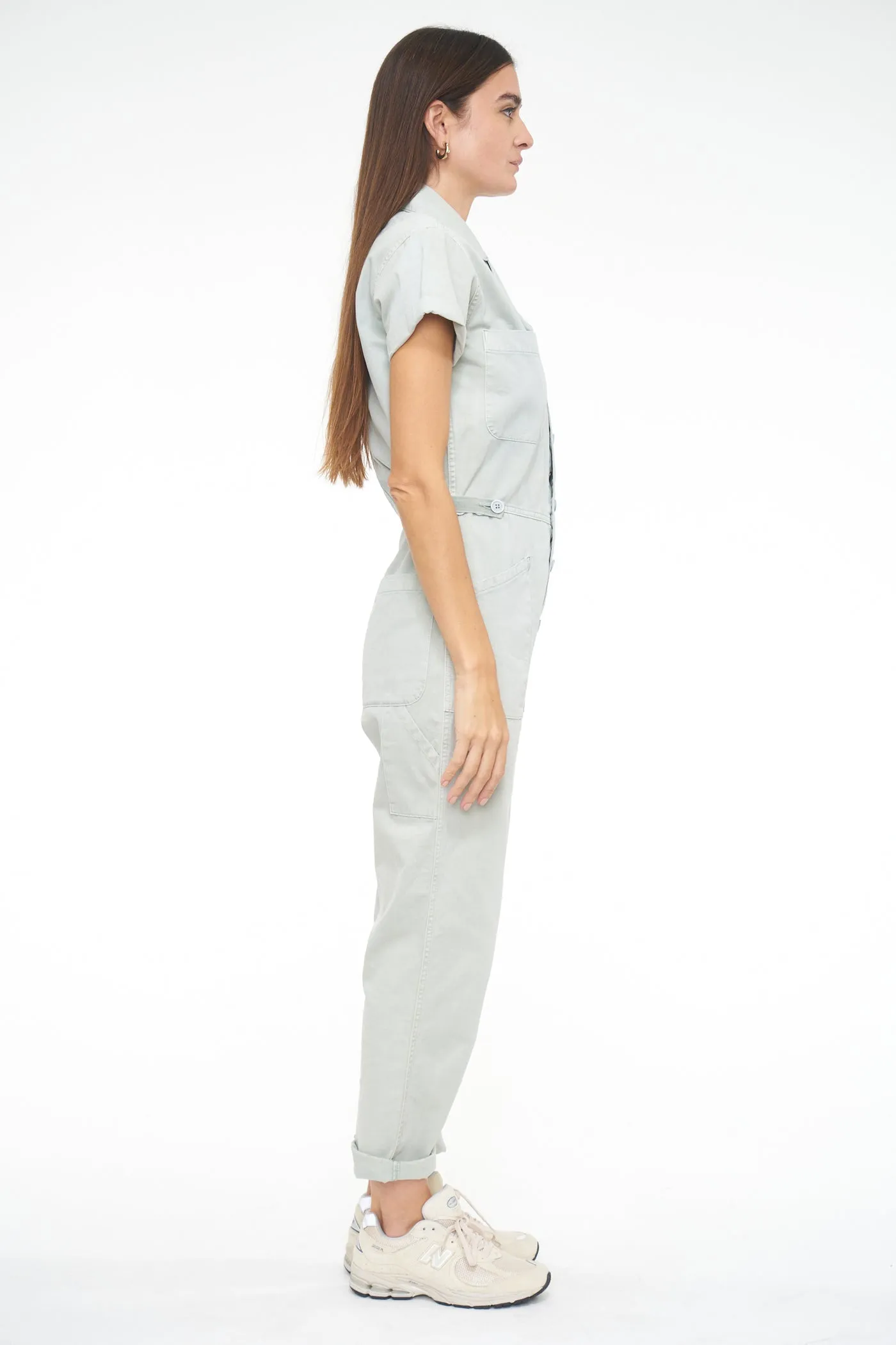 Pistola Grover Short Sleeve Field Worker Jumpsuit - Blue Frost