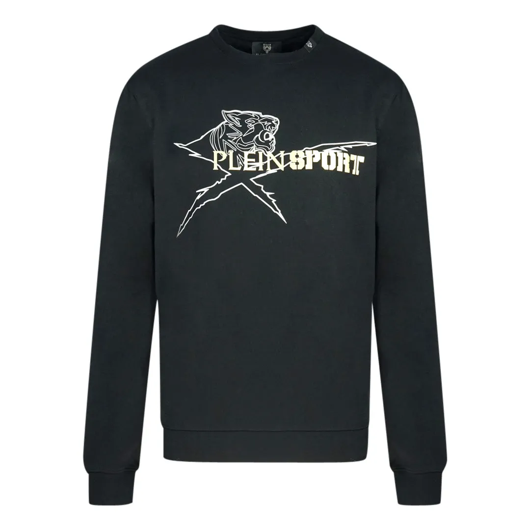 Plein Sport Tiger Logo Black Jumper