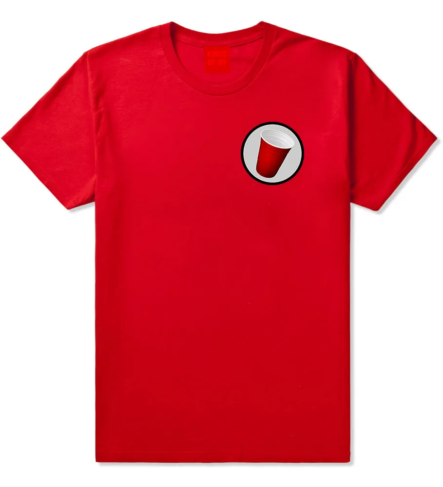 Red Party Cup Chest Mens T-Shirt